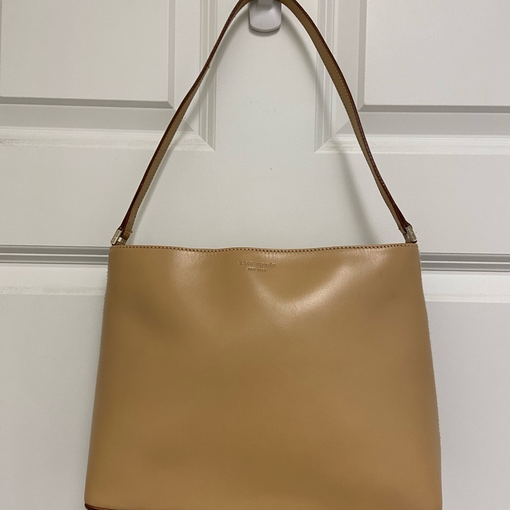 Never used Kate Spade light tan leather bag